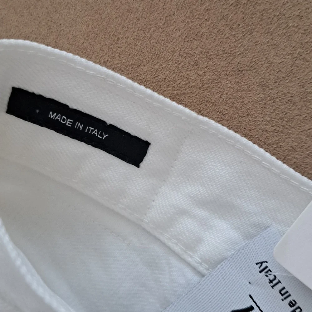 R13 White Denim Crossover Shorts NWT in Nico sz27 - Picture 6 of 14